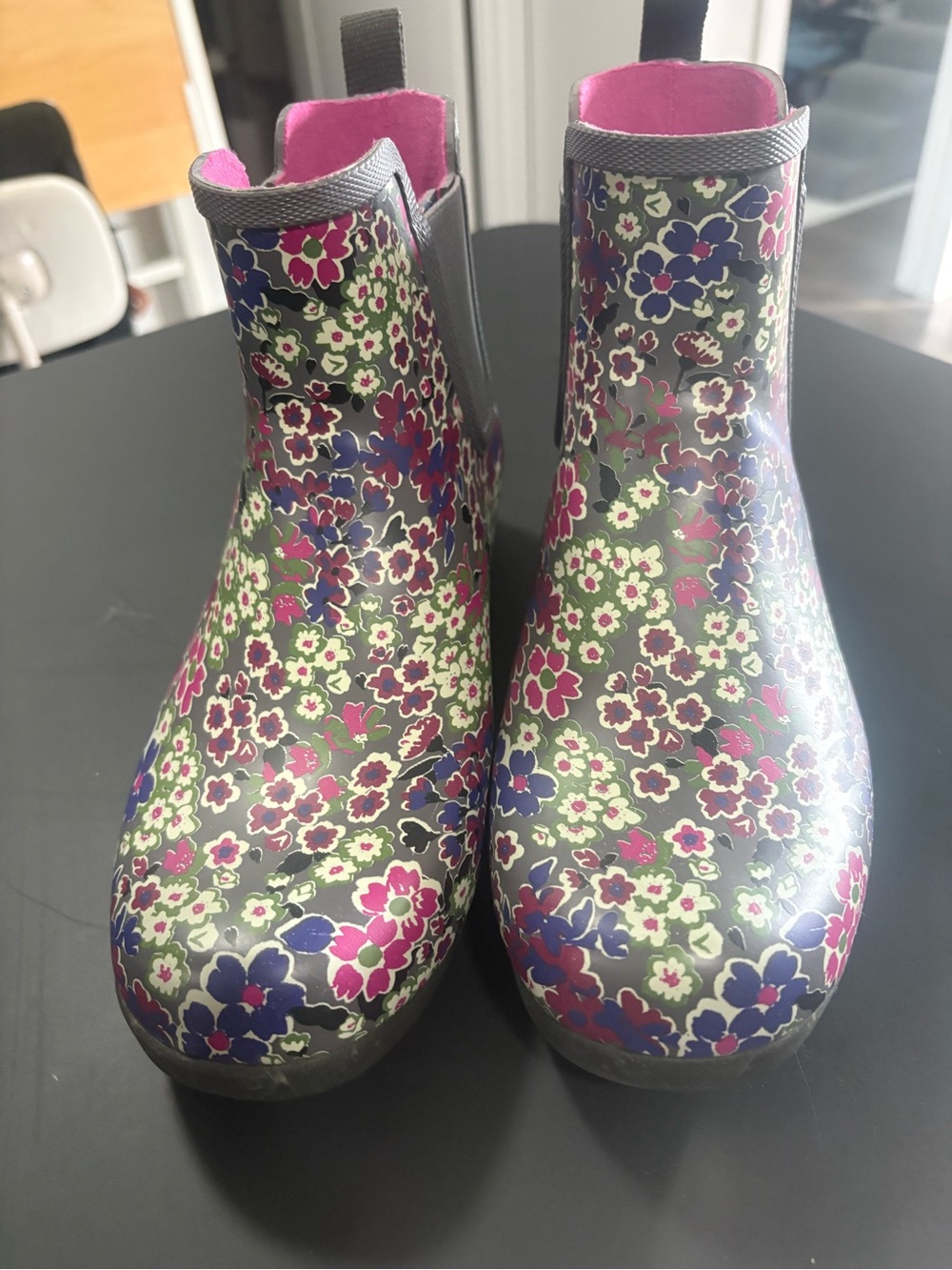 Elements Allie Floral Chelsea Rain Booties